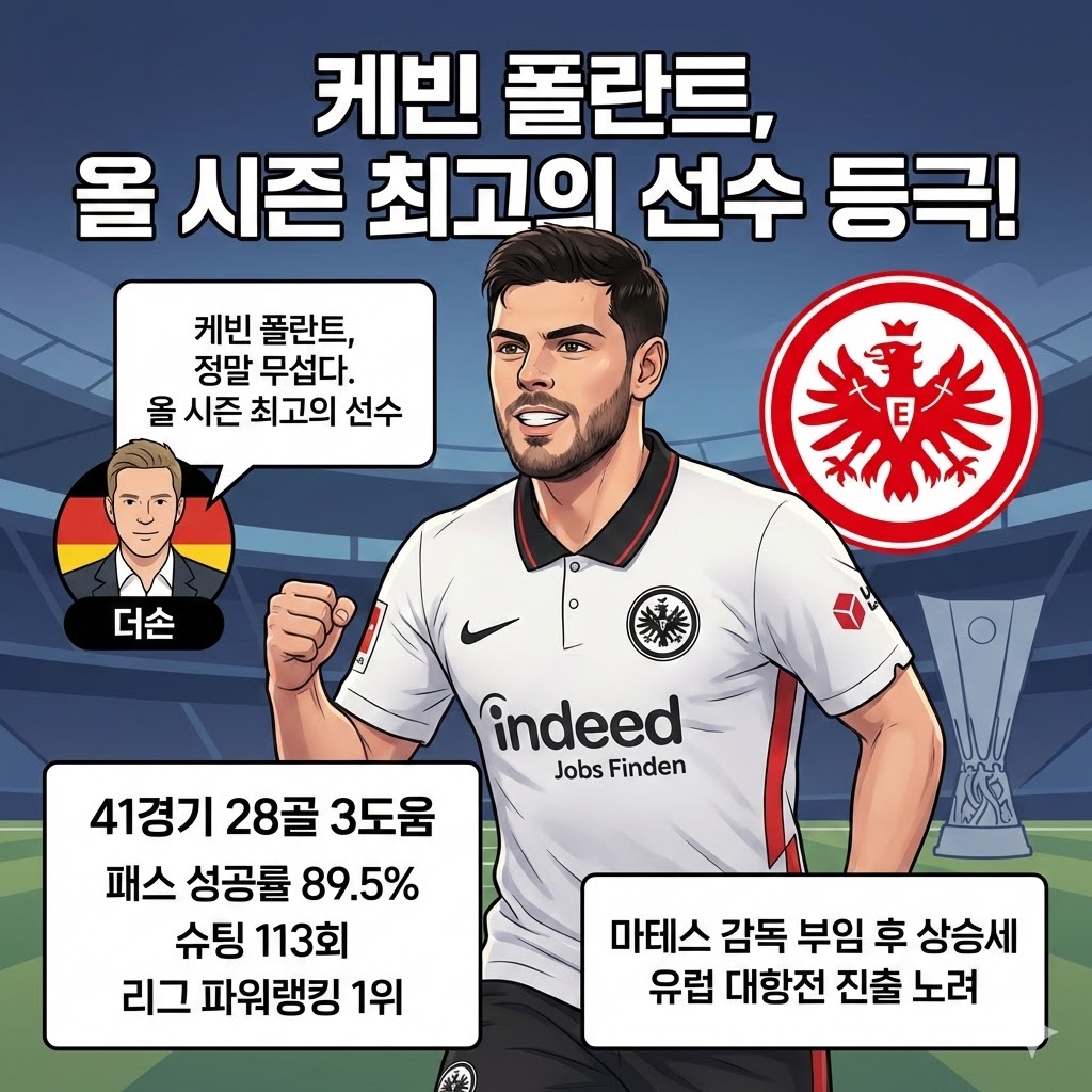 [케빈 폴란트] 리그 폭격! 프랑크푸르트, 유럽 꿈틀
